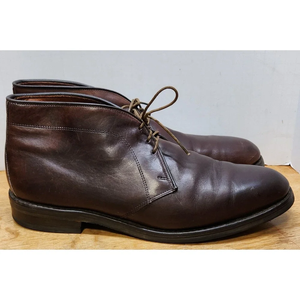 Allen Edmonds Malvern Brown Leather Chukka Boots Mens 10.5 D 9161 USA Made